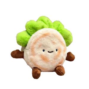 Симпатичный плюшевый кулон Specialty Sandwich Dolls высотой 12 см DUOMIAOYOU, Lettuce Bun[Bead Chain Style]