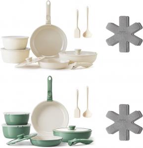 Набор керамических кухонных принадлежностей Redchef со съемной ручкой, 32 предмета, бежевый