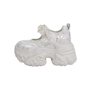 Milan love song Серебряные женские туфли Мэри Джейн на платформе 9 см, цвет Silver