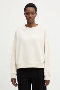 Хлопковая толстовка c ever BOSS Orange, бежевый