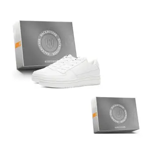 Низкие кроссовки для скейтбординга мужские в коробке HACKBUTEER, белый