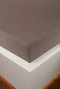 Простыня Bellana на подгонке "размера дыни. 70x140, 90x200, 140x200 или 180x200 см", хлопок, матрасы высотой до 25 см, простыни натяжные потолки и для детей 70-80х140 см, 1 шт., цвет kakao