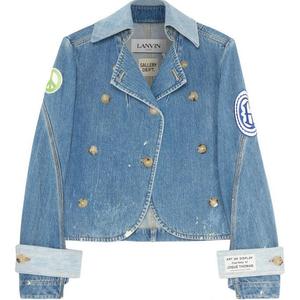 Lanvin Женская двубортная джинсовая куртка, Blue