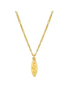 Glanzstücke München Колье в виде доски для серфинга из стерлингового серебра с желтым золотом