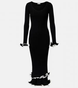 Солани платье миди с рельефной вязкой Simkhai, Black