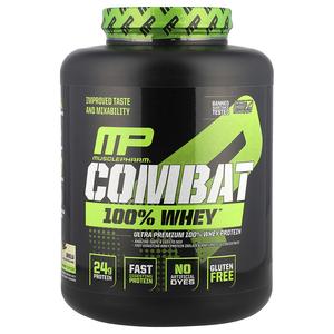 MusclePharm, 100% сывороточный протеин Combat, ваниль, 2240 г (5 фунтов)