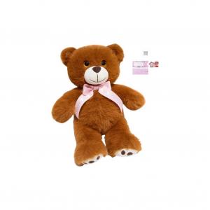 Плюшевая кукла Adorable Bow Tie Bear высотой 25см/35см AOLETU, коричневый