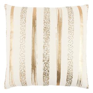 Декоративная подушка Rizzy Home в металлическую полоску, желтый