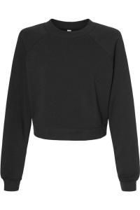 Женский флисовый пуловер-реглан BELLA + CANVAS, темно-серый