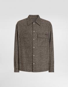 Рубашка в клетку «глен» Dolce & Gabbana, мультиколор