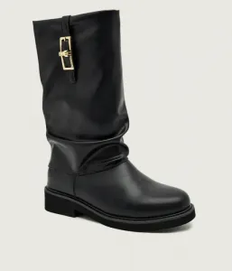 Кожаные сапоги Patrizia Pepe, черный