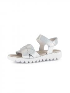 Классические босоножки Gabor Fashion Riemchensandalen, серебряный