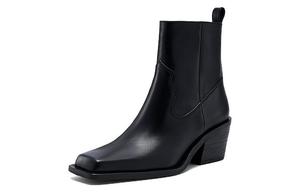NINE WEST Женские черные ботинки на каблуке 6,3 см, цвет Black