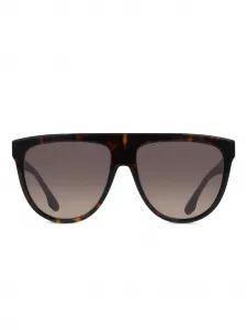 Солнцезащитные очки с плоским верхом Victoria Beckham, коричневый