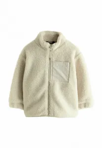 Флисовая куртка прямого кроя на молнии Next, Stone