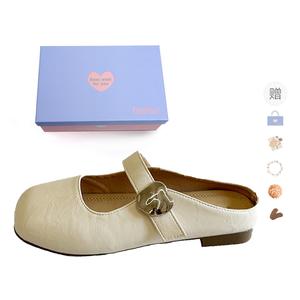 Xingdiman Тихие абразивостойкие закрытые тапочки женские экрю [подарочный набор] (с подарком), цвет Ecru[Gift Box Set](Gift Included)