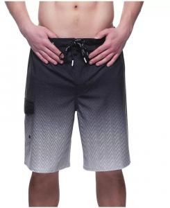 Мужские 9-дюймовые шорты для доски без подкладки, быстросохнущие плавки с эластичной резинкой на талии Rokka&Rolla, черный