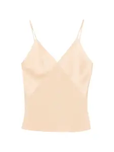 Топ с v-образным вырезом Forte Forte, бежевый