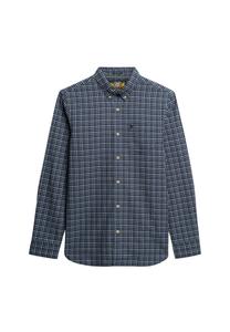 Рубашка на пуговицах классического кроя Superdry, темно-синий