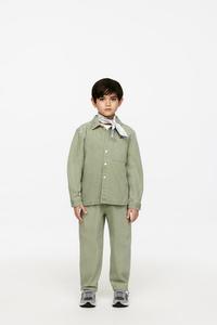 Рубашка из стираного денима Arket, зеленый