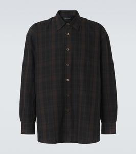 Одолженная клетчатая рубашка Our Legacy, Black Sheer Shadow Check