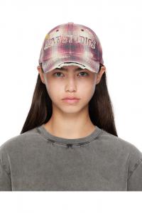Acne Studios Розовая потертая кепка