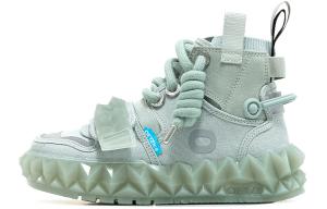 Кроссовки OETZI Skateboarding Shoes Unisex High-top Gray/Blue, серый/синий