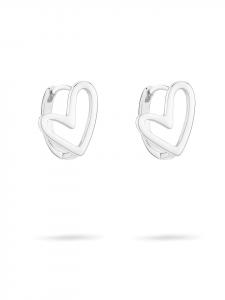 Tamaris Серьги в форме сердца с граффити, серебро