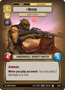Карточная игра Bossk - Deadly Stalker (15/20) - Weekly Play Promos