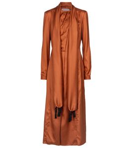 Паросское шелковое платье Gabriela Hearst, Copper