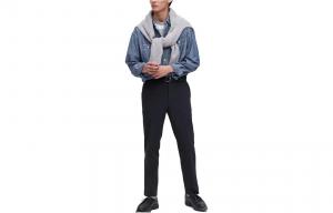 Костюм Брюки Мужские Темно-Синие Uniqlo, темно-синий