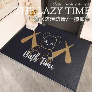 Budis Ковер 50х80 см для прихожей, нескользящий, из ПВХ кожи, моющийся, обрезаемый