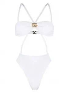 Купальник с логотипом DOLCE & GABBANA, белый