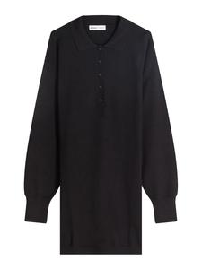 Вязаное платье Bershka, черный