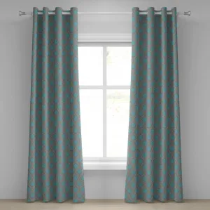 Шторы на люверсах из дамасской ткани ABAKUHAUS, венецианский стиль, дамасские завитки и искусные итальянские цветы, декоративные двухпанельные шторы, 280 см x 260 см, цвет какао, небесно-голубой, желтый Abakuhaus