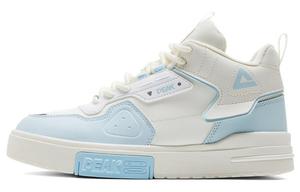 PEAK Скользоустойчивые высокие женские скейтбордские кеды бело-голубые, цвет White Blue