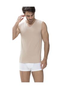 Майка без рукавов однотонная Mey, бежевый