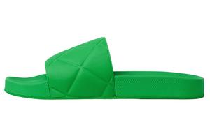 Тапочки резиновые Bottega Veneta женские, зеленый