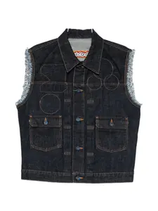 Жилеты без рукавов с необработанными краями Kenzo, синий