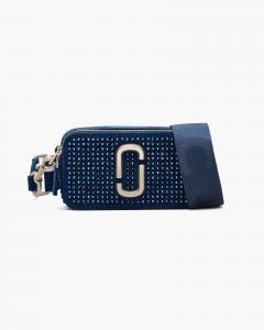 Сумка The Crystal Denim Snapshot Marc Jacobs, цвет Dark Wash Crystal