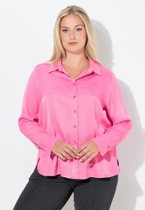 Блуза Ulla Popken KRAGEN LANGARM, Pink