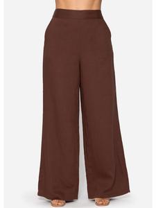 Тканевые брюки SASSYCLASSY, коричневый