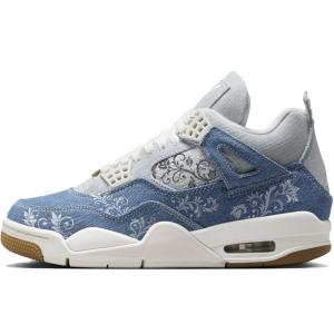 Jordan Air 4 TEX 'Worn Blue' Gold низкие винтажные баскетбольные кроссовки unisex синий белый