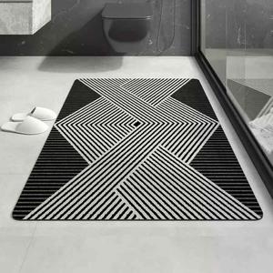 AOVOC Ковер 40х60 см для ванной, грязеотталкивающий, влаговпитывающий, нескользящий, быстросохнущий
