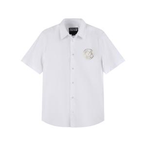 Рубашка с принтом логотипа VERSACE JEANS COUTURE, белый