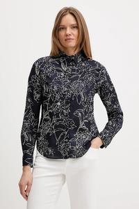 Хлопковая рубашка Gant, темно-синий