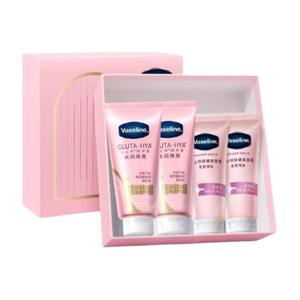 Увлажняющий и сияющий набор для ухода успокаивающая кожа гидратация Vaseline, four-piece set