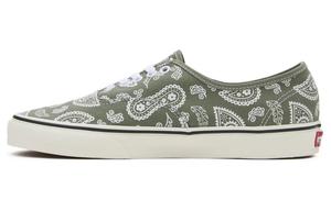 Аутентичная футболка 'Primavera Paisley Olive' Vans, зеленый белый