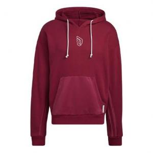Толстовка Men's adidas Dame 8 Inn Hdy Lillard Basketball Sports Printing Wine Red, красный
