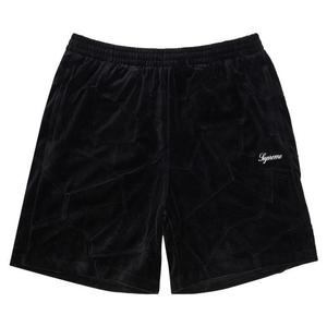 Шорты Supreme Patchwork Velour Short, Black